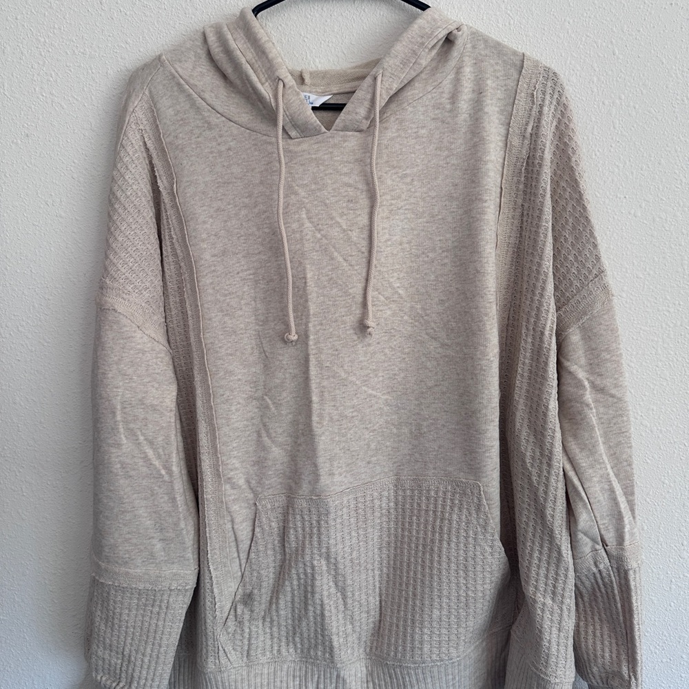 Time and Tru Light Tan Hoodie